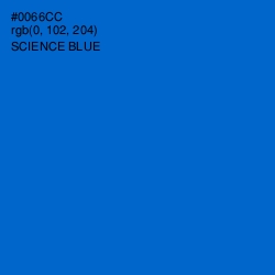 #0066CC - Science Blue Color Image